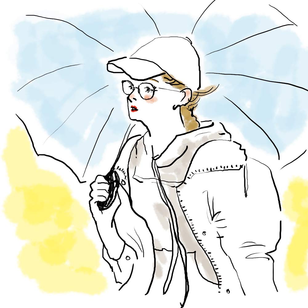 【はぴもりのイラスト003】「ファッション誌の少女」