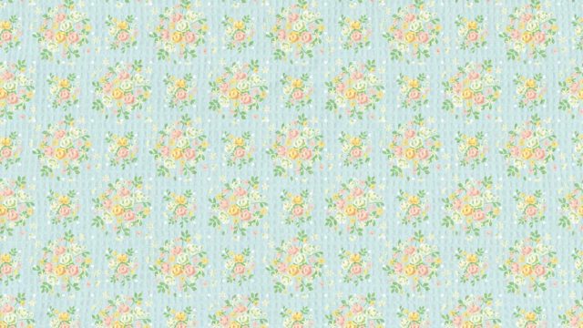 【はぴもりのイラスト005】「小花模様のパターン」